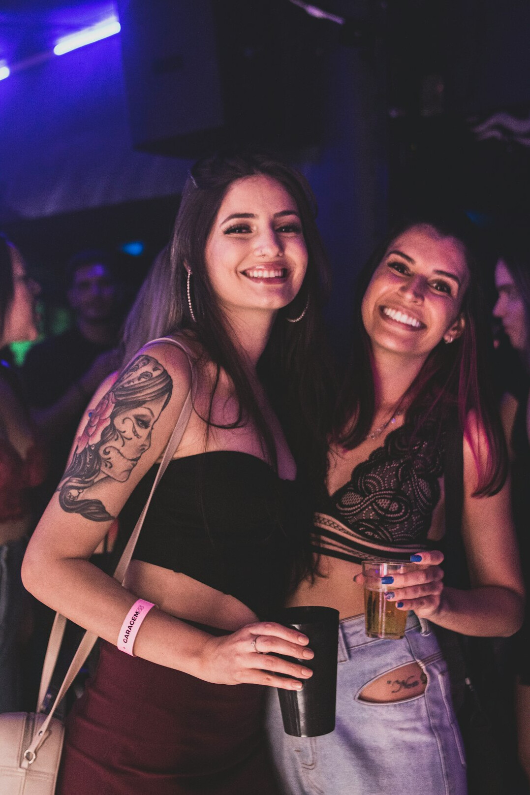 smiling seniors in club
